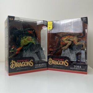 2 Pieces McFarlane Toys * BERSERKER CLAN MCFARLANE’S DRAGONS  TORA & Sybaris